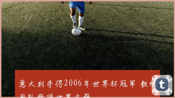 意大利夺得2006年世界杯冠军 教练率队登顶世界之巅