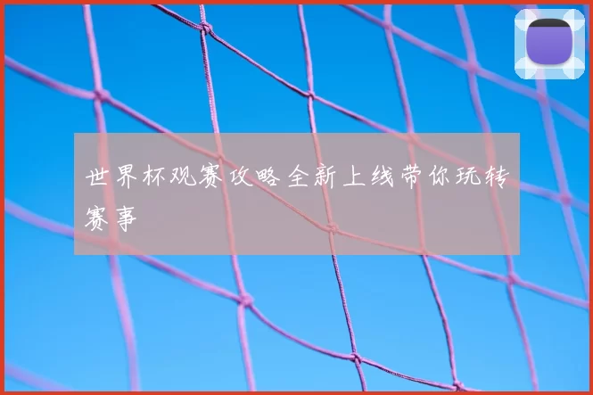 世界杯观赛攻略全新上线带你玩转赛事